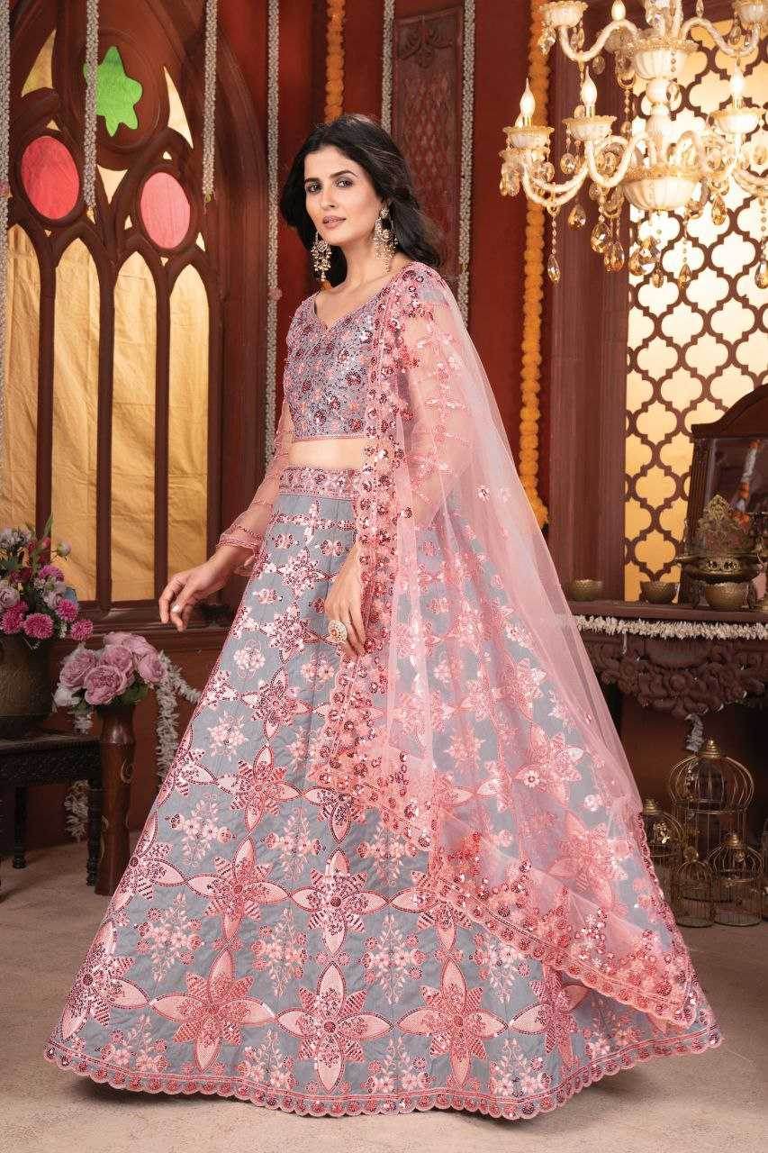 Silk Designer Traditional Embroidered Lehenga - MYLUXURY LANE ENTERPRISE